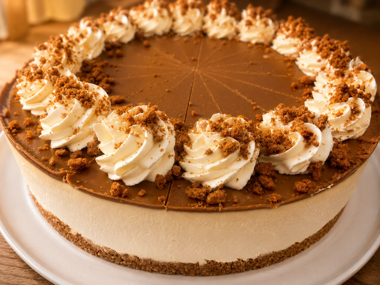 Biscoff cheesecake made fresh at The Windy Ridge